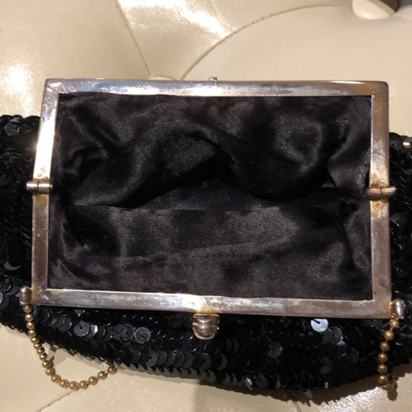 Vintage Special occasion black sequin handbag - Picture 8 of 8
